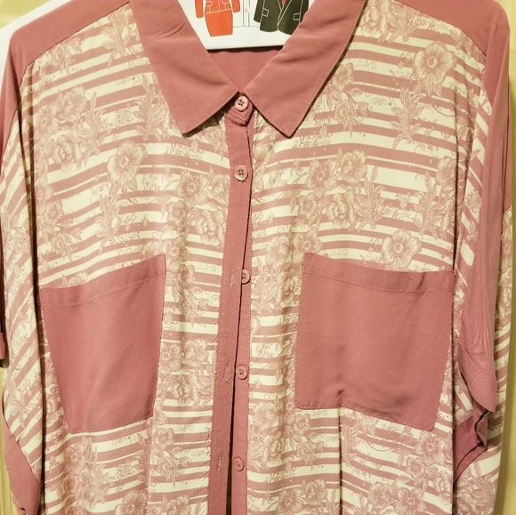 Lularoe Floral Amy Blouse - Picture 1 of 3